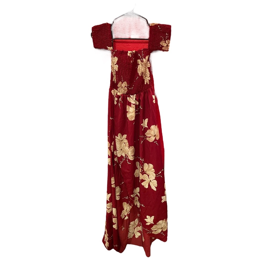 SHEIN  floral off the shoulder maxi dress